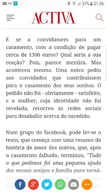 Pedir contribuição para convidados. 2