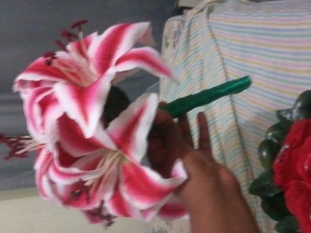 Buquê Rosas e outro de Lirio