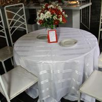 Decoração das mesas