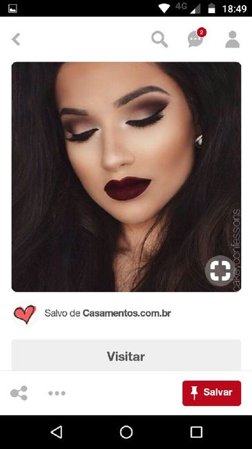 Meu teste de make e penteado !! - 2