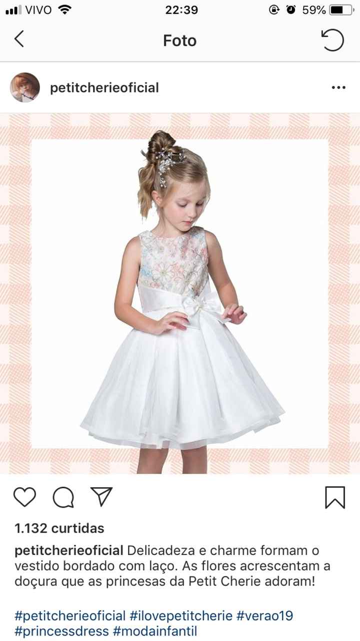 Daminha - vestido alugar ou comprar? / 100$ - 2