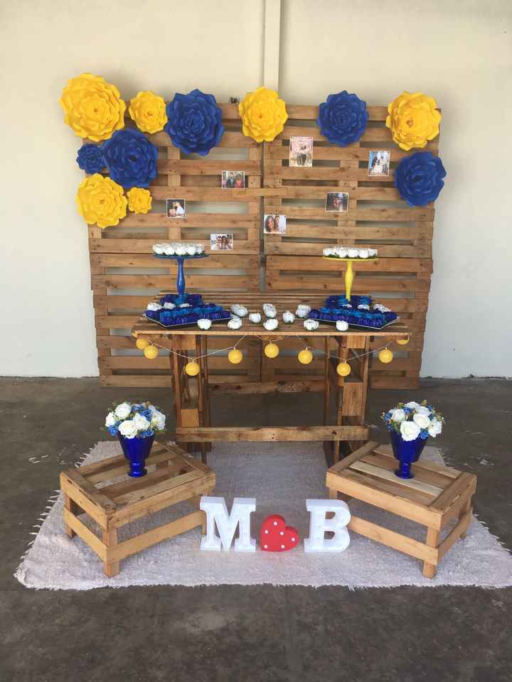 Noivado 100% diy - Azul e Amarelo - 1