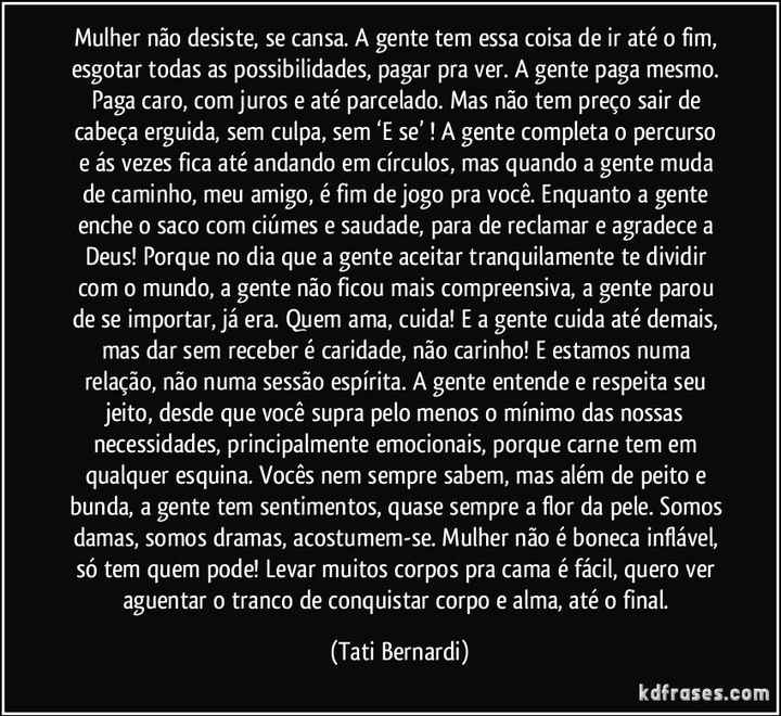 Desabafo - desistindo - 1