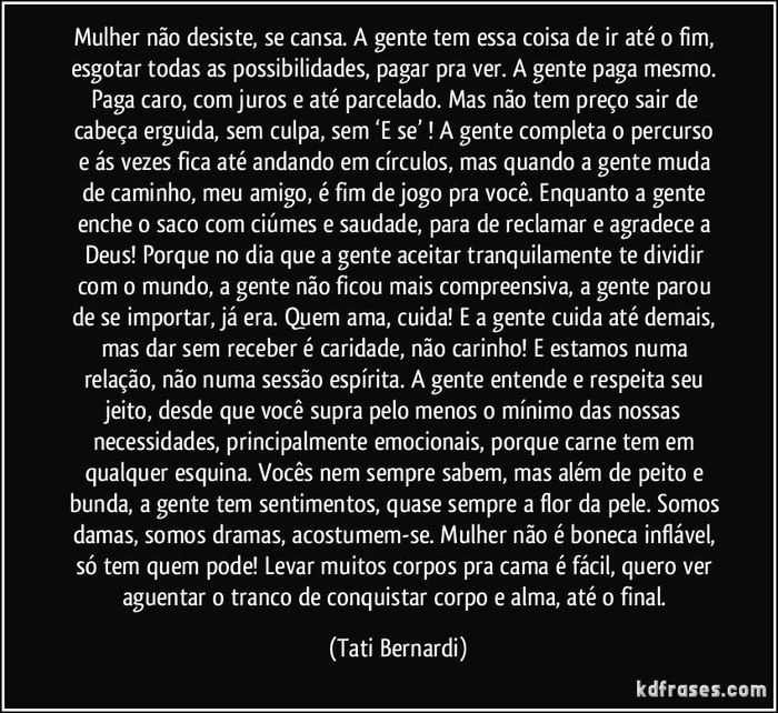 Desabafo - desistindo - 1