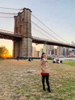 Brooklyn Bridge (fazia uns 13ºC, mas como era final de tarde, comecei a sentir frio quando a noite f