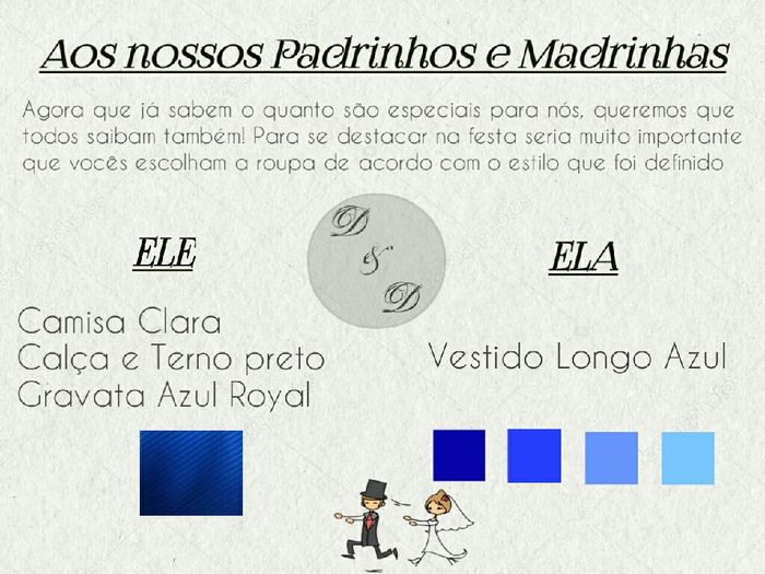 O que escrever no convite para pedir para as madrinhas usarem a mesma cor 5