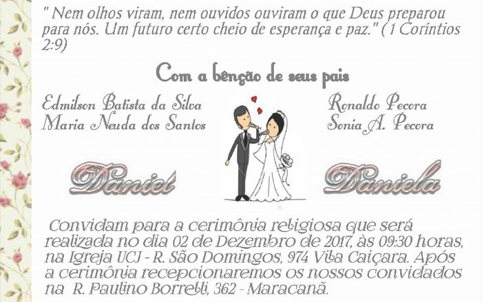 O que escrever no convite para pedir para as madrinhas usarem a mesma cor 6