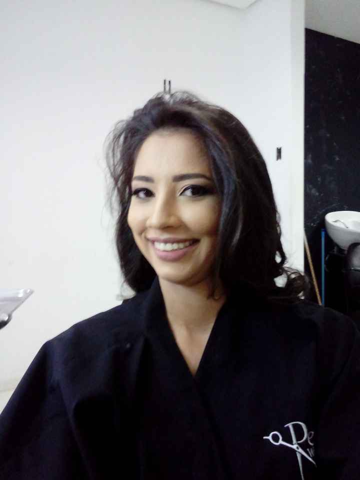 Preparando o cabelo.