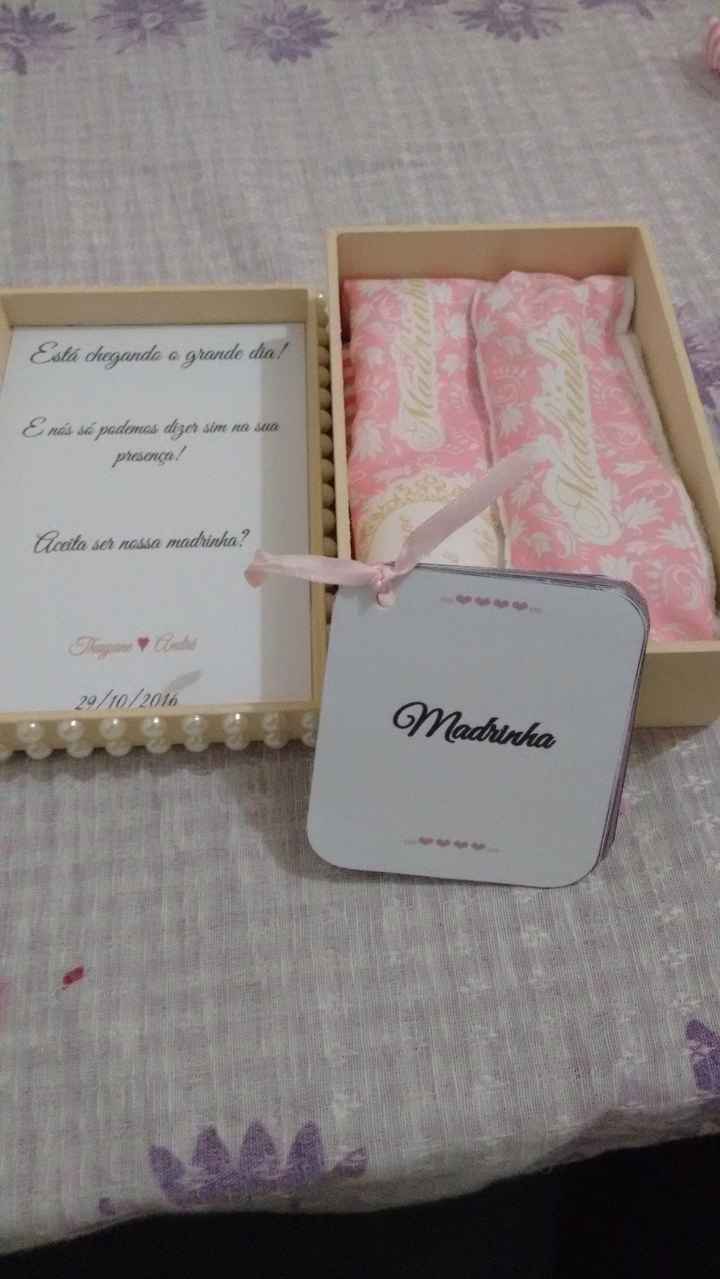Convite Madrinhas - Necessaire, Toalhinha e Manual