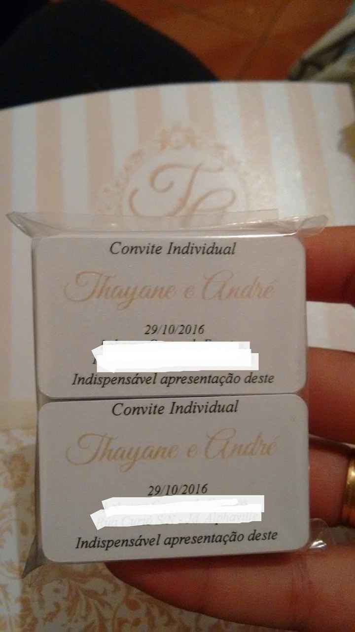 Convites individuais