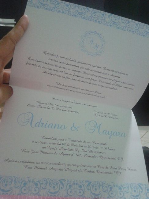 Fotos do meu convite de casamento!!! - 3