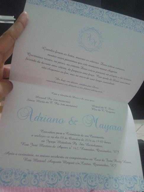 Fotos do meu convite de casamento!!! - 4