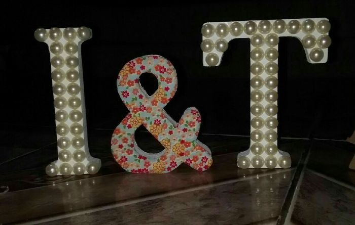 Letras e enfeites para a mesa do bolo - 2