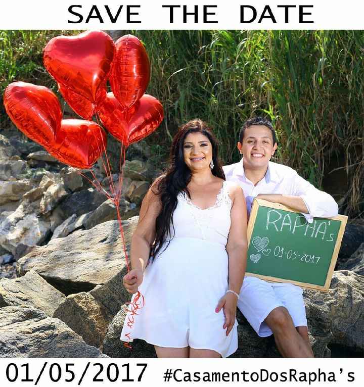 Meu save the date 😍 - 1
