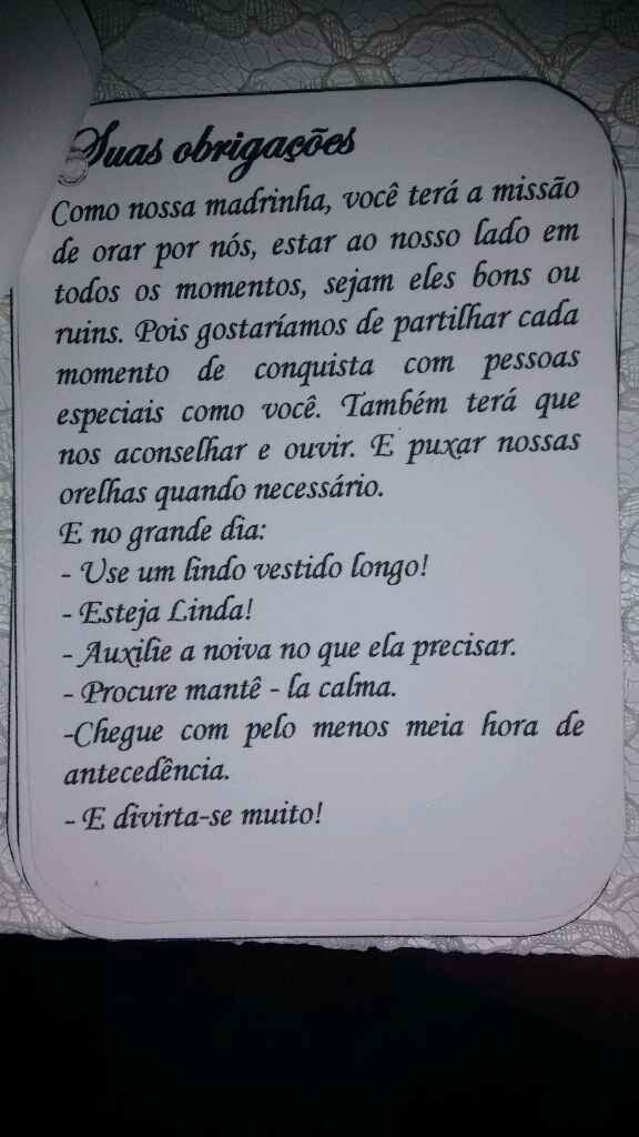 Lembrancinhas dos padrinhos. - 2