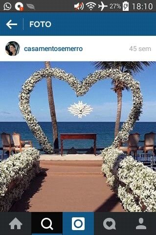 Coração de flores na decoração do casamento - 1