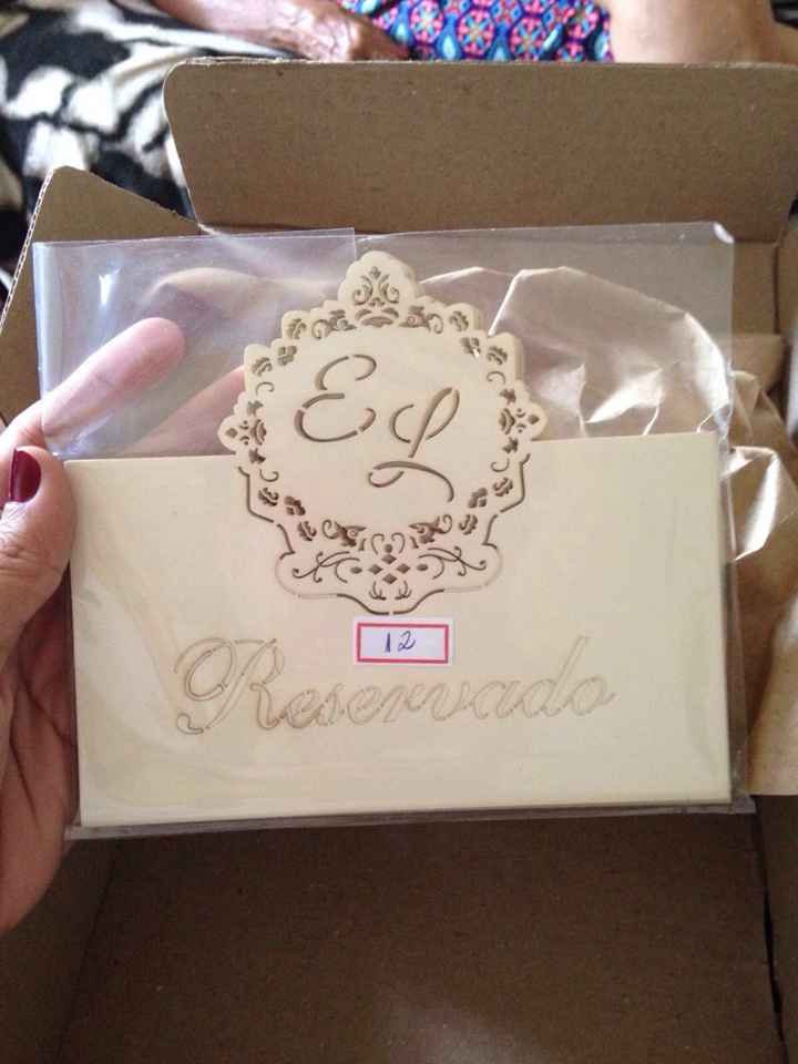 Meus porta guardanapos e placas de reservados chegaram! vem ver - 3