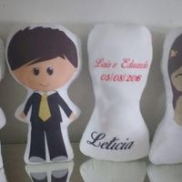 Frente e fundo dos bonecos