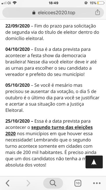 Noivas que casam em época de eleição - 1