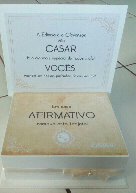 Convite dos padrinhos - 2