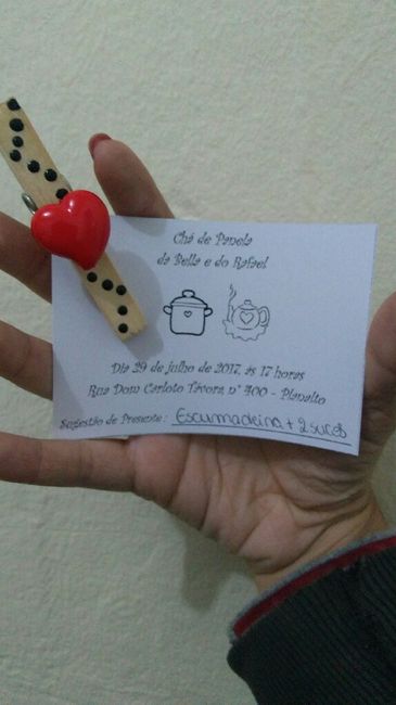 Convite do chá de panela 🎈🎈🍽 - 1