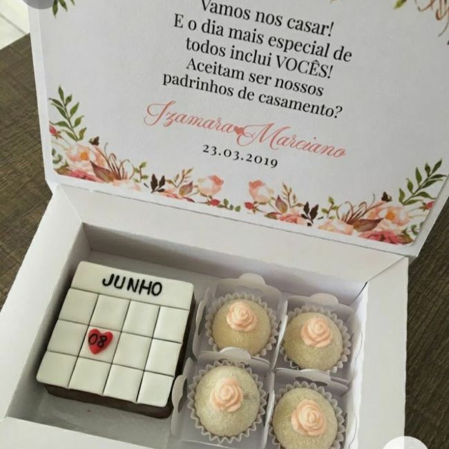 Me dê uma ideia de lembrancinha comestível para padrinhos? 2