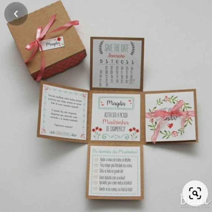 Ideias para convites de padrinhos/madrinhas, damas e pajens. - 2