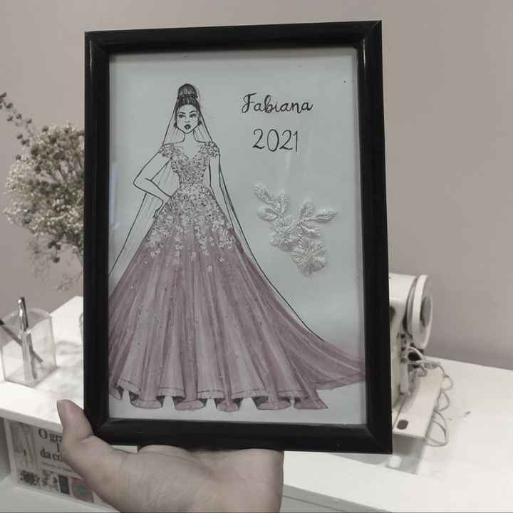 o desenho do meu vestido de noiva 🤍👰🏻 - Part/2 - 1