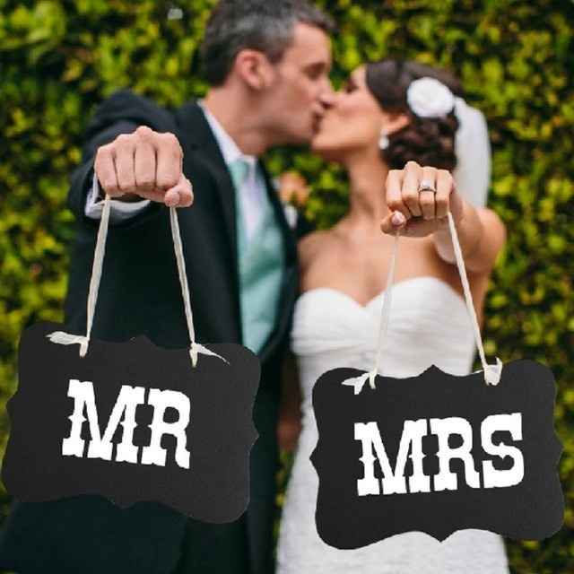 Placa Mr & Mrs