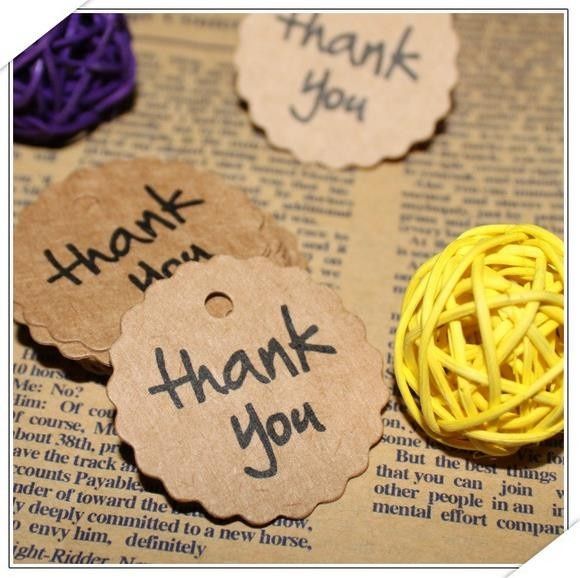 Tag "Thank You" c/ 50 unidades