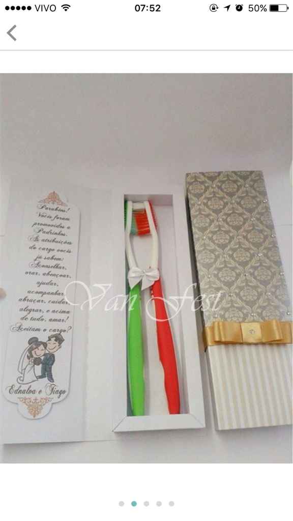 Convite para padrinhos e madrinhas - 2