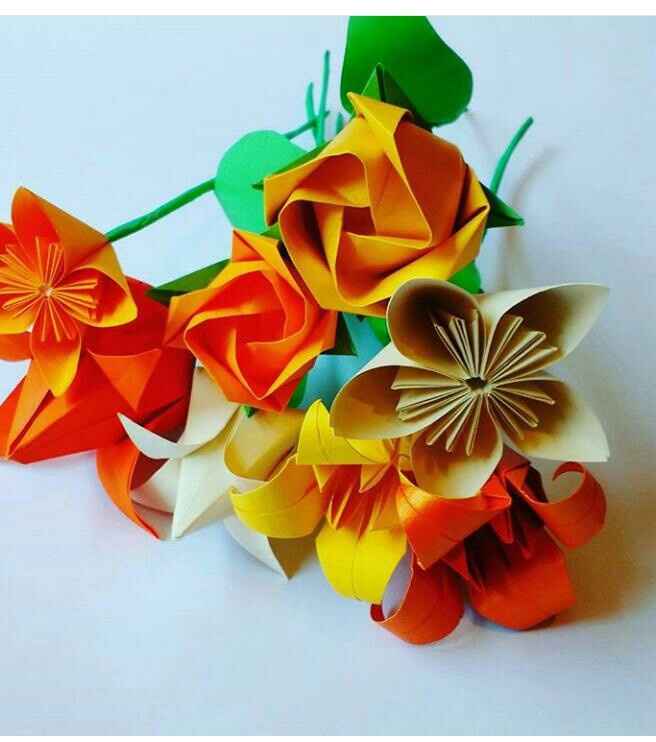 Buquês de origami.. :) - 6