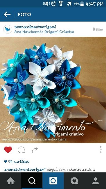 Buquês de origami.. :) - 9