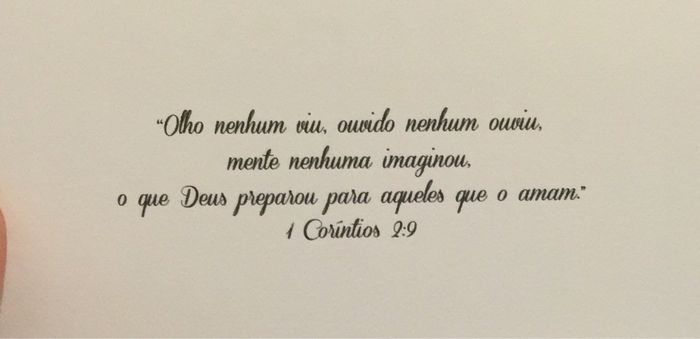 Frases ou Versículos do convite. Qual é a sua? 2