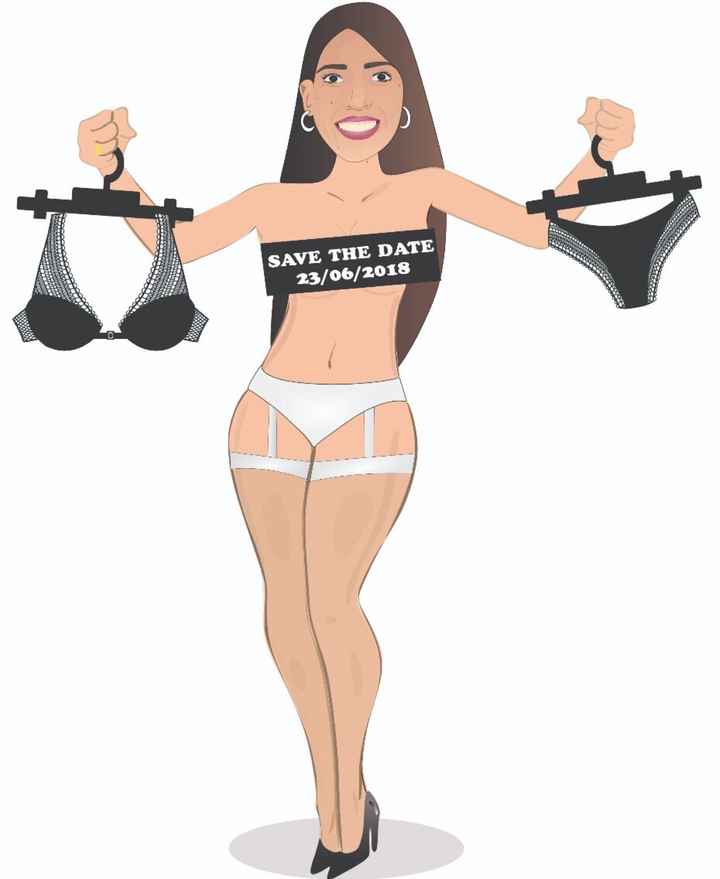 Caricatura para o Chá de Lingerie - 1