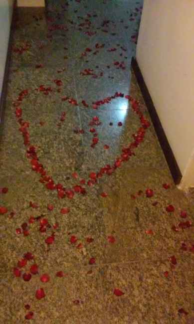 Entrada do quarto do hotel..
