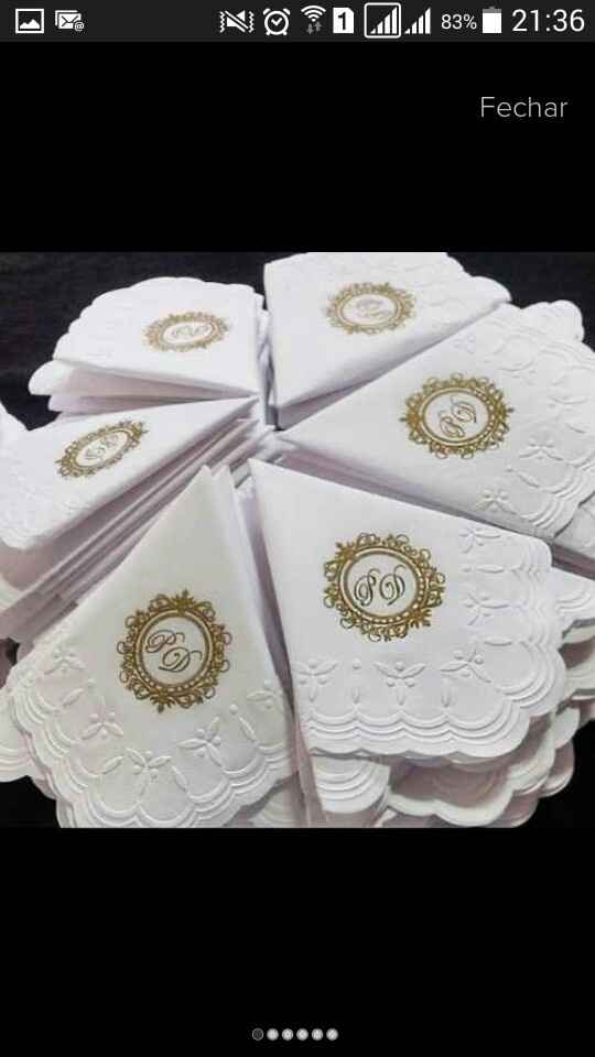Guardanapos de papel personalizados! - 1