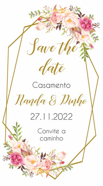 Antes do convite oficial, vai mandar um save the date? - 1