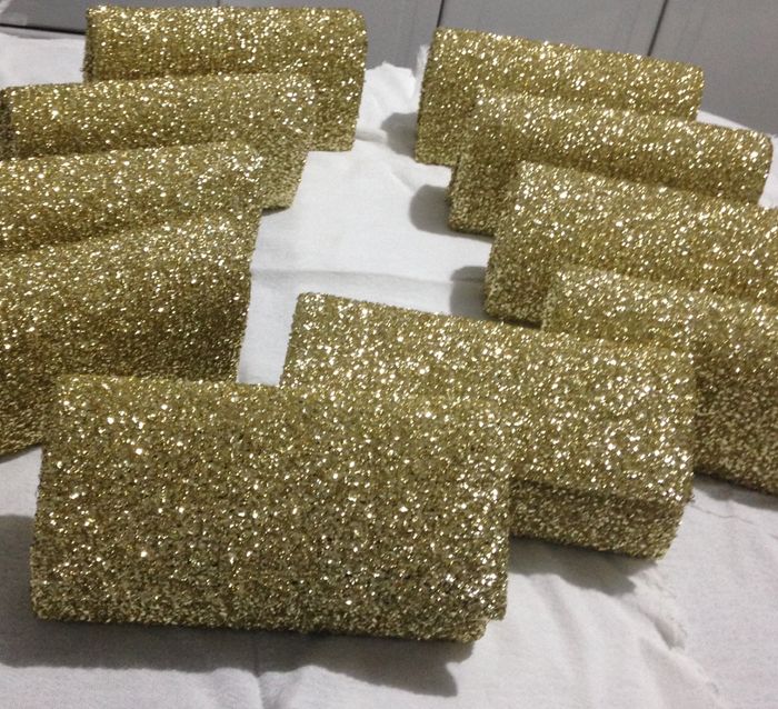 Consegui fazer as bolsas das madrinhas! - 2