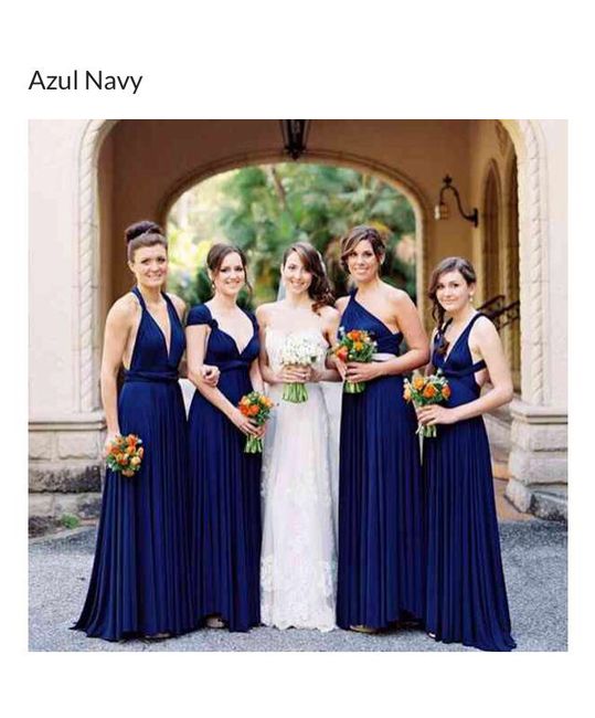 Duas cores para vestido de madrinhas - 1