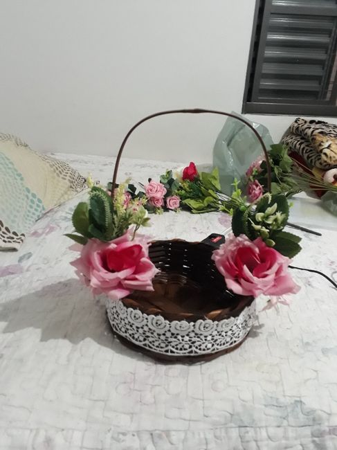 Cestas para as minhas floristas e porta aliança diy 2