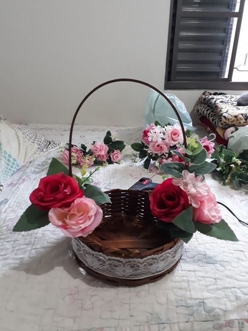 Cestas para as minhas floristas e porta aliança diy 3