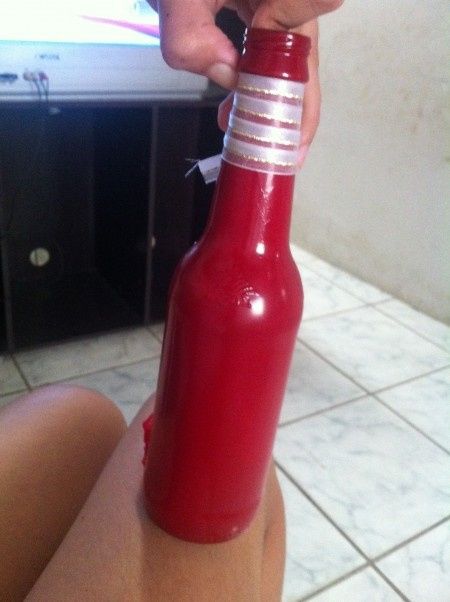 Garrafa pintadada