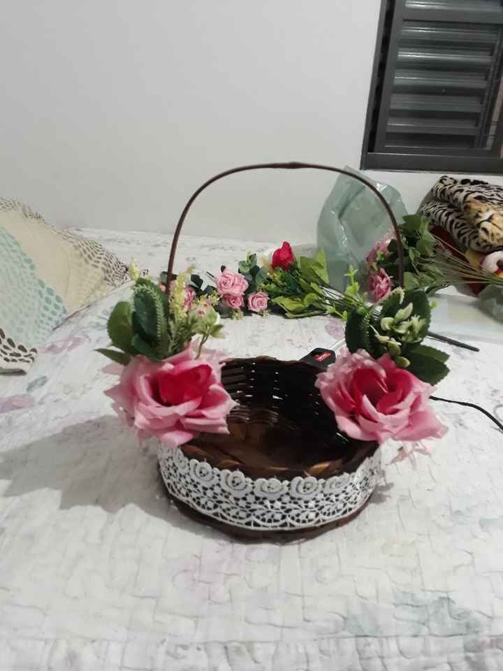 Cestas para as minhas floristas e porta aliança diy - 2