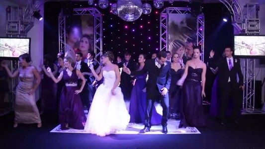 Coreografia  com os padrinhos