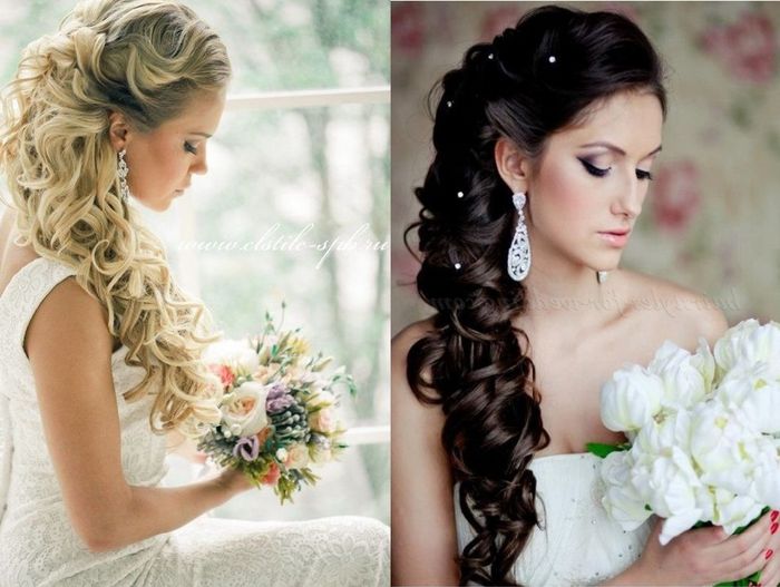 Cabelo jogado de lado