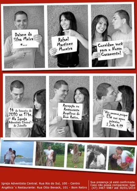 convite Diferente e Moderno