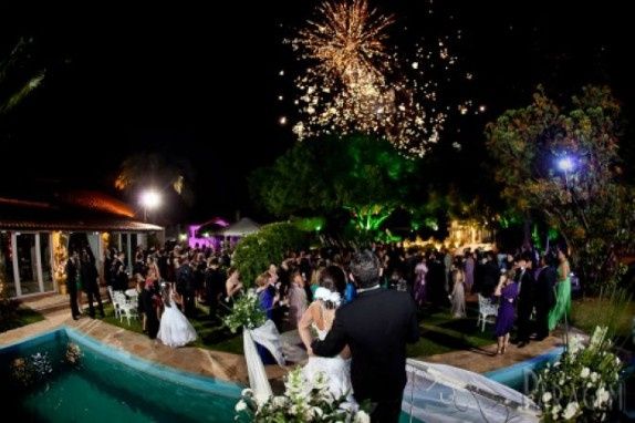 Casamento Ao Ar Livre à Noite