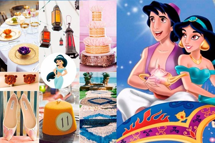 - Jasmine, de Alladin, luxuoso e brilhante.