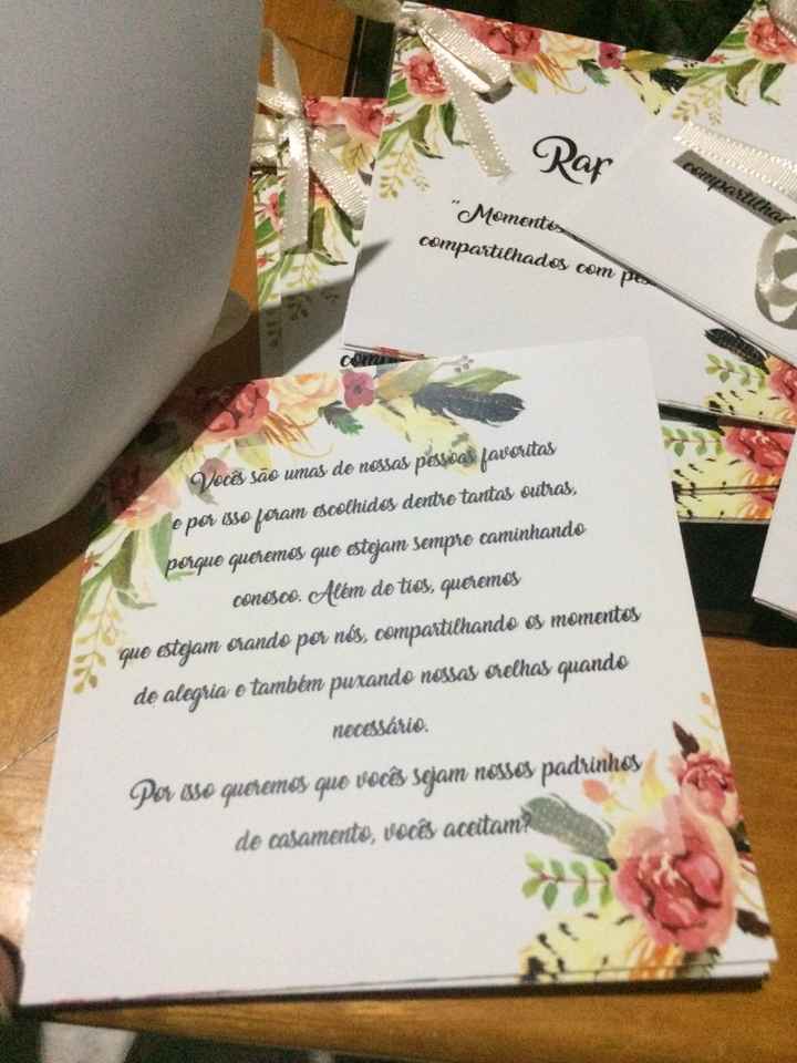 Convites dos padrinhos #vemver - 1